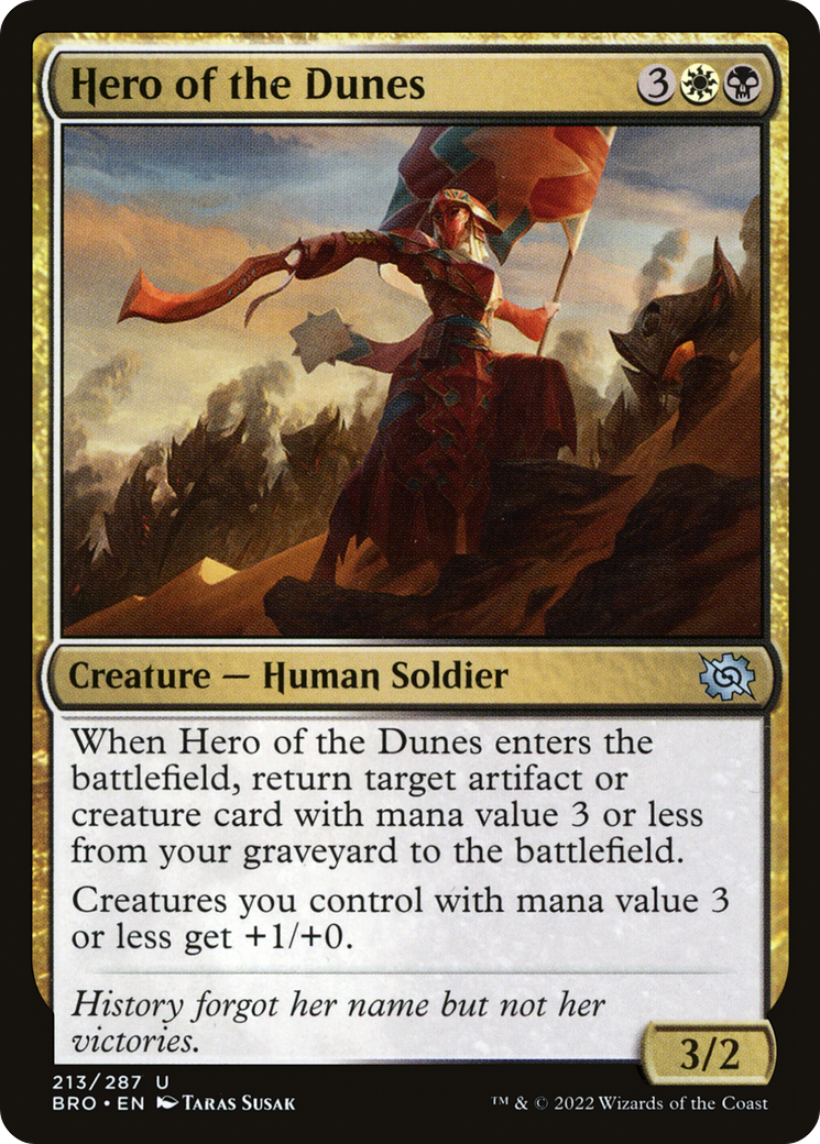 Hero of the Dunes (BRO-213) [The Brothers' War] Foil