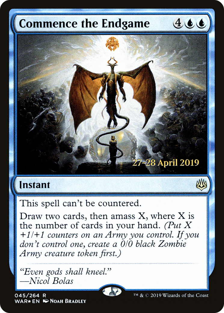 Commence the Endgame (PRE-45S) [War of the Spark Promos] Foil