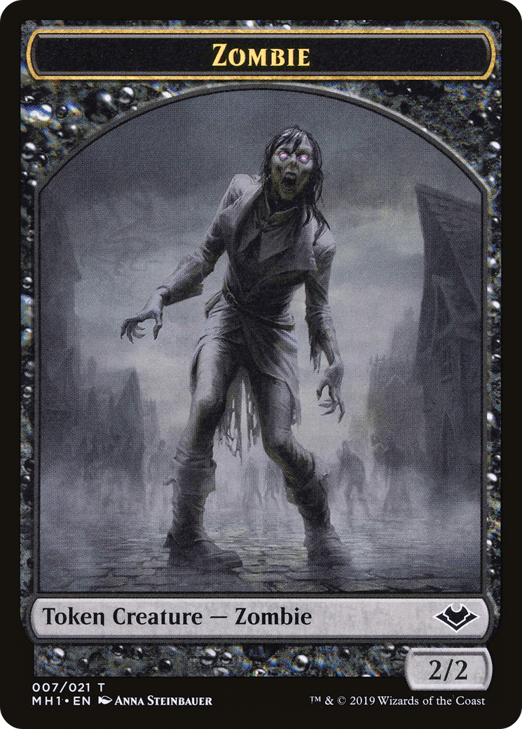 Zombie Token (MH1-007) [Modern Horizons Tokens] Foil