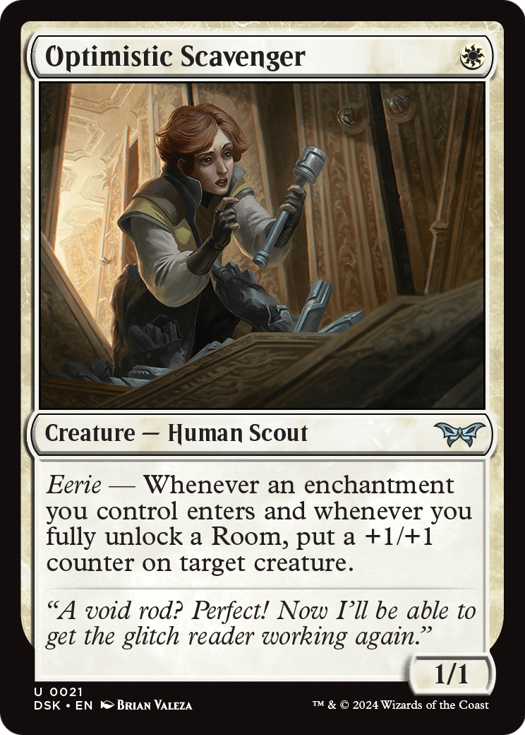 Optimistic Scavenger (DSK-021) [Duskmourn: House of Horror] Foil