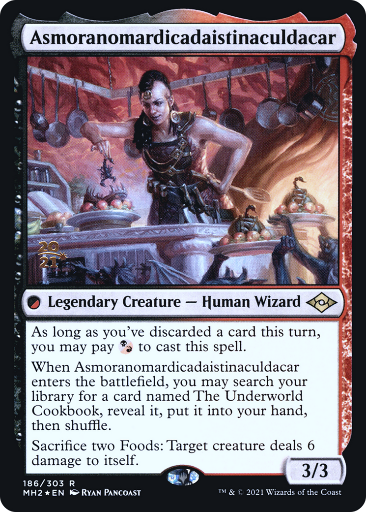 Asmoranomardicadaistinaculdacar (PRE-186S) [Modern Horizons 2 Promos] Foil
