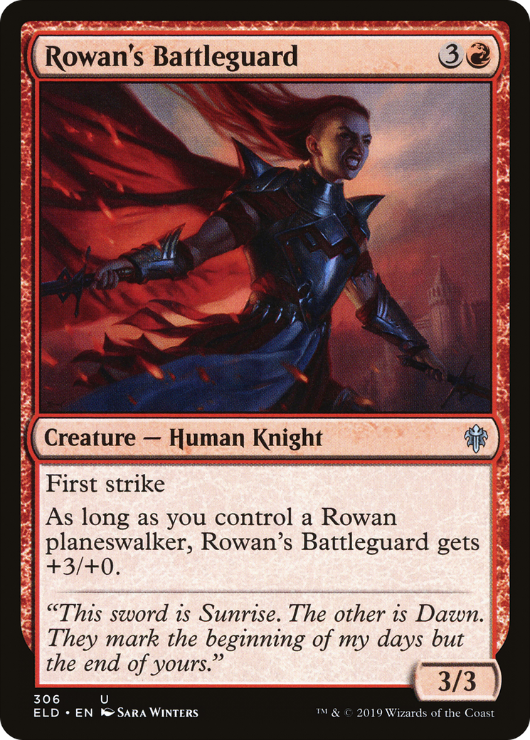 Rowan's Battleguard (ELD-306) [Throne of Eldraine]