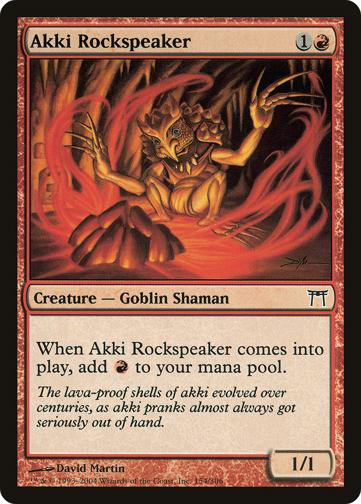 Akki Rockspeaker (CHK-154) [Champions of Kamigawa] Foil