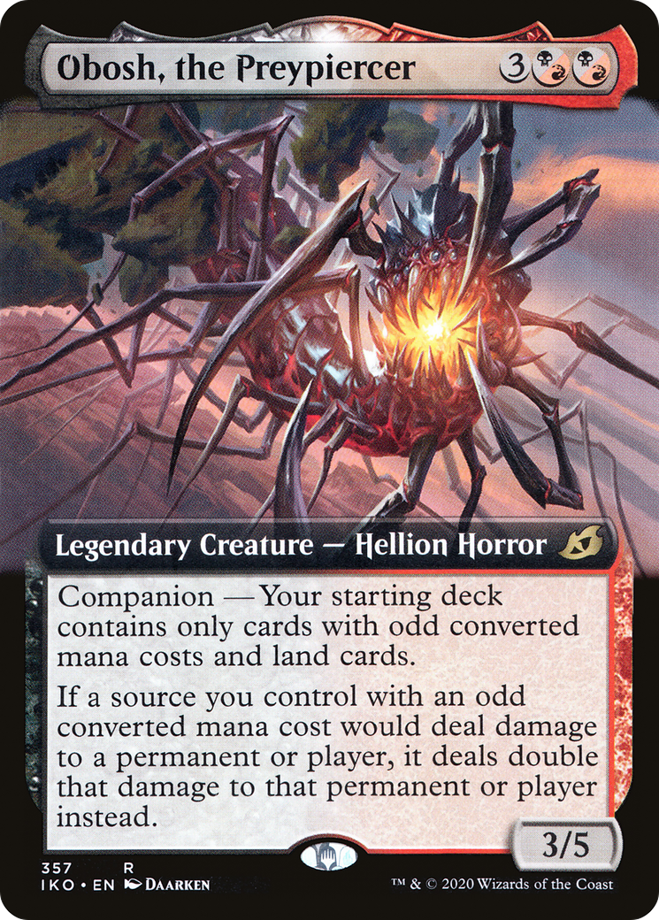 Obosh, the Preypiercer (Extended Art) (IKO-357) [Ikoria: Lair of Behemoths] Foil
