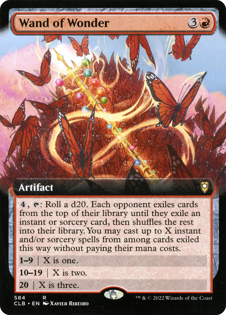 Wand of Wonder (Extended Art) (CLB-584) [Commander Legends: Battle for Baldur's Gate] Foil