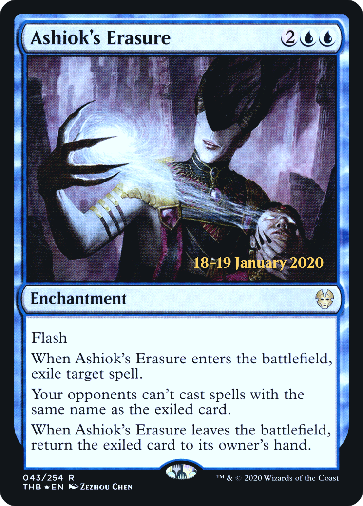 Ashiok's Erasure (PRE-43S) [Theros Beyond Death Promos] Foil
