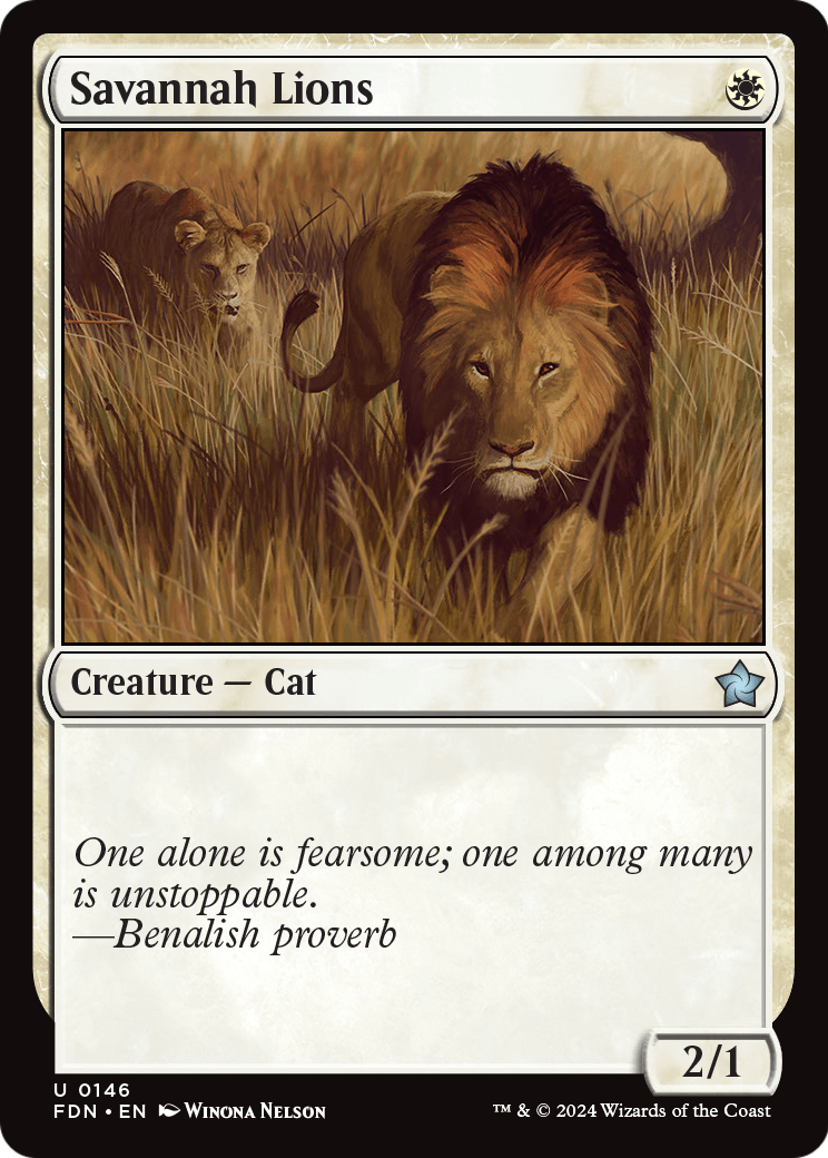 Savannah Lions (FDN-146) [Foundations]