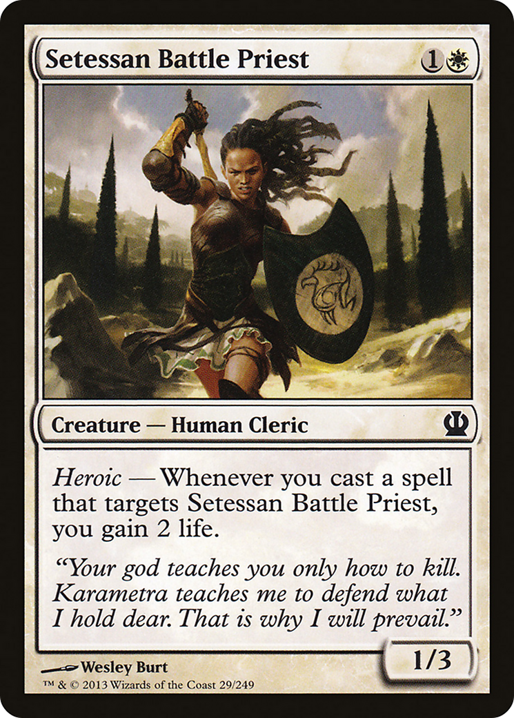 Setessan Battle Priest (THS-029) [Theros] Foil