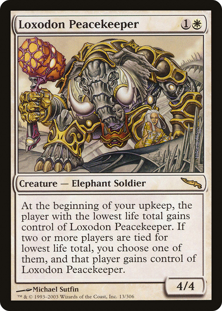 Loxodon Peacekeeper (MRD-013) [Mirrodin] Foil