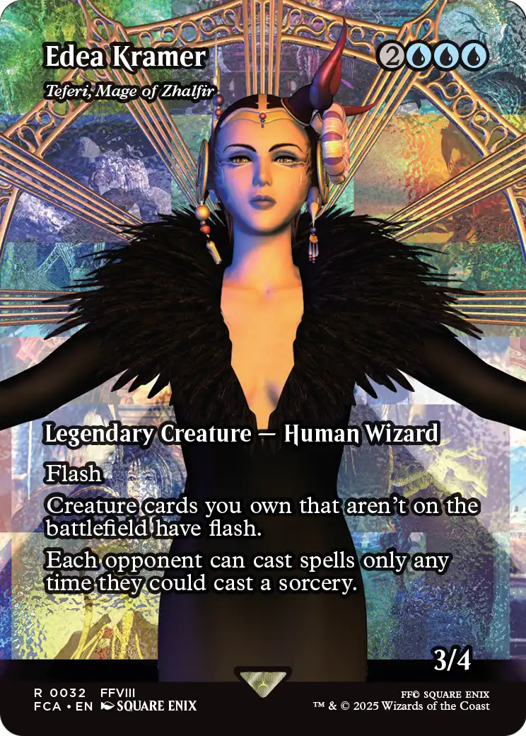 Edea Kramer - Teferi, Mage of Zhalfir (Showcase) (FCA-032) (Borderless) [FINAL FANTASY: Through the Ages] Foil