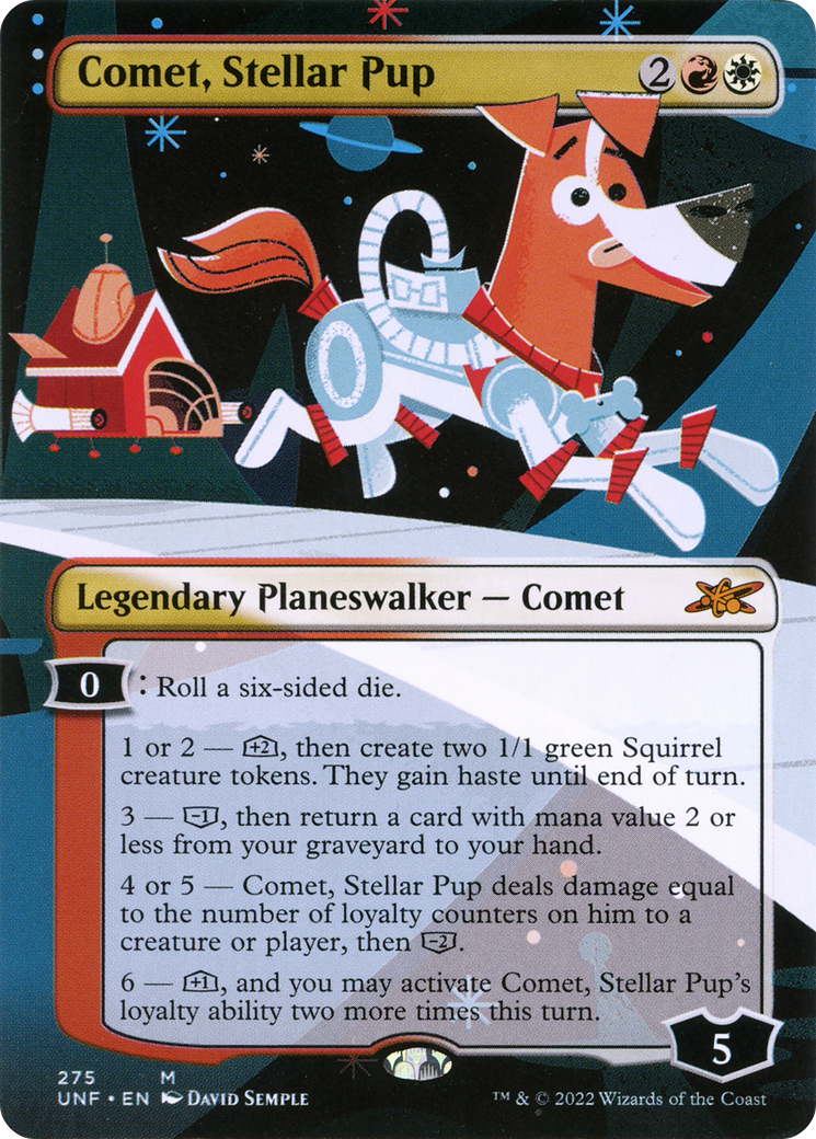 Comet, Stellar Pup (Borderless) (UNF-275) (Showcase) [Unfinity] Foil
