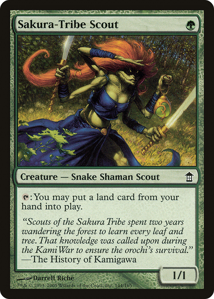 Sakura-Tribe Scout (SOK-144) [Saviors of Kamigawa] Foil