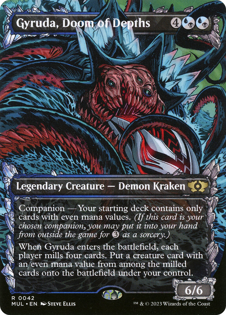 Gyruda, Doom of Depths (MUL-042) (Showcase) (Borderless) [Multiverse Legends]