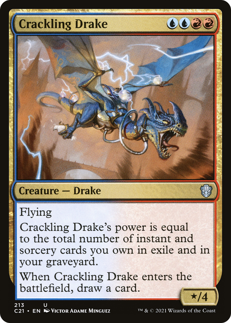 Crackling Drake (C21-213) [Commander 2021]
