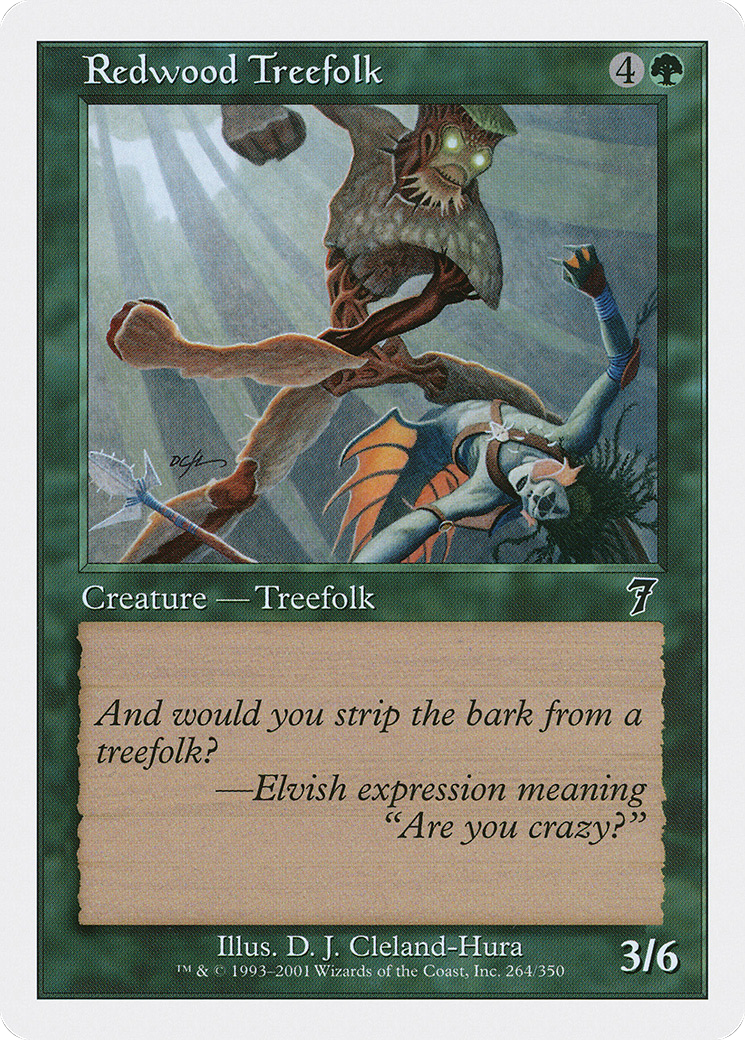 Redwood Treefolk (7ED-264) [7th Edition]