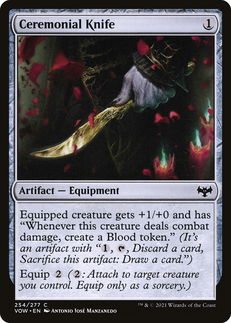 Ceremonial Knife (VOW-254) [Innistrad: Crimson Vow]