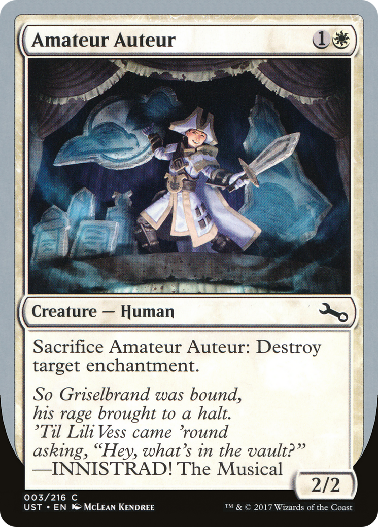 Amateur Auteur (B) (UST-03B) [Unstable] Foil