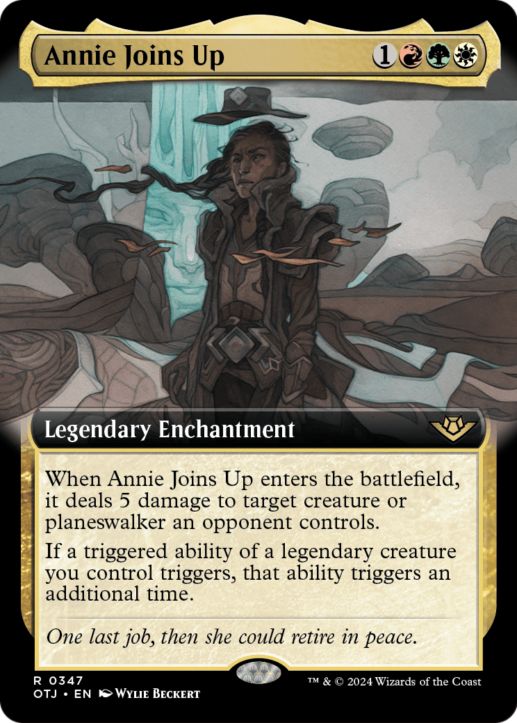 Annie Joins Up (Extended Art) (OTJ-347) [Outlaws of Thunder Junction] Foil