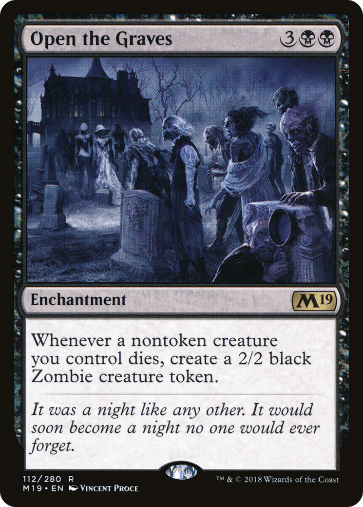 Open the Graves (M19-112) [Core Set 2019] Foil