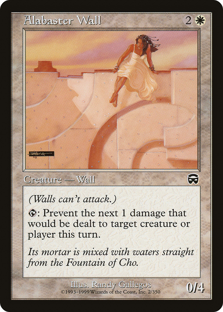 Alabaster Wall (MMQ-002) [Mercadian Masques]