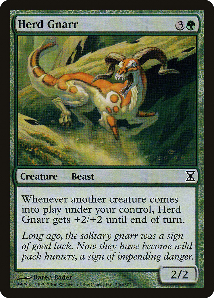 Herd Gnarr (TSP-200) [Time Spiral] Foil
