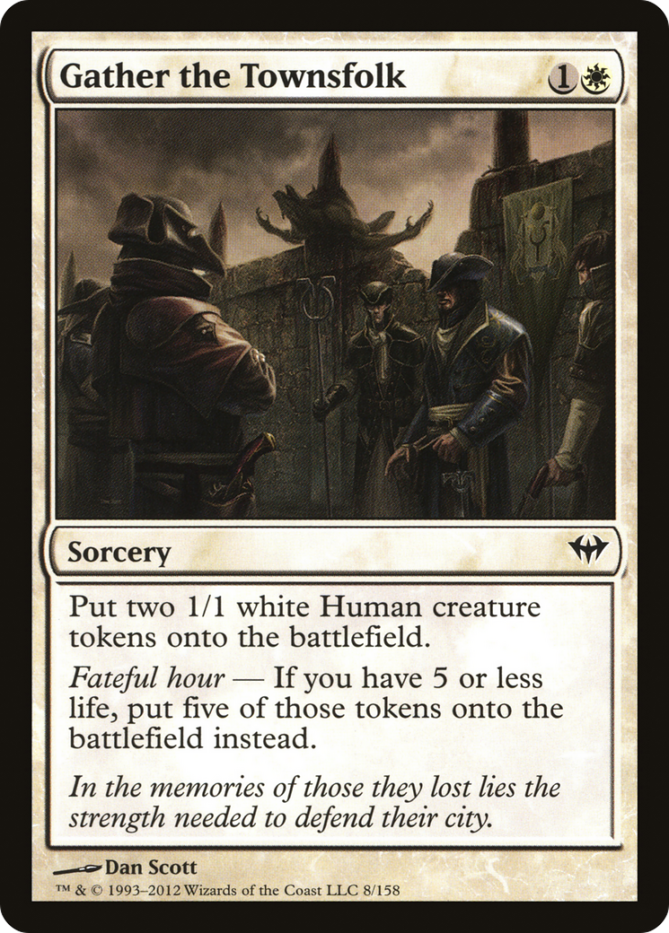 Gather the Townsfolk (DKA-008) [Dark Ascension] Foil