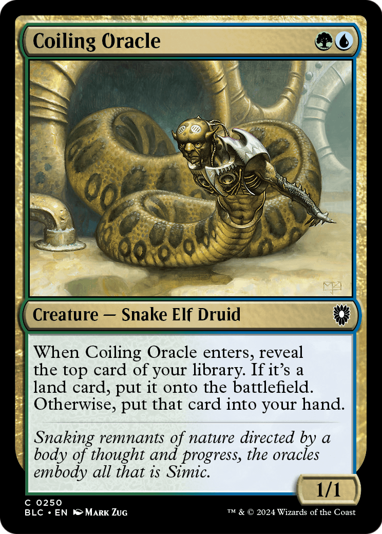 Coiling Oracle (BLC-250) [Bloomburrow Commander]