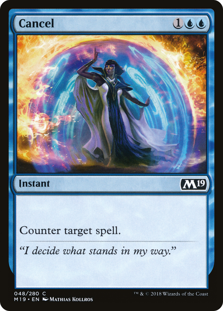 Cancel (M19-048) [Core Set 2019]