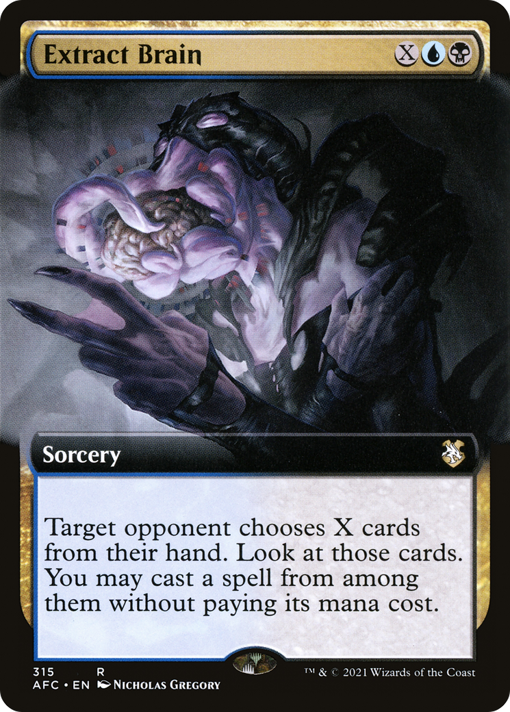 Extract Brain (Extended Art) (AFC-315) [Forgotten Realms Commander]