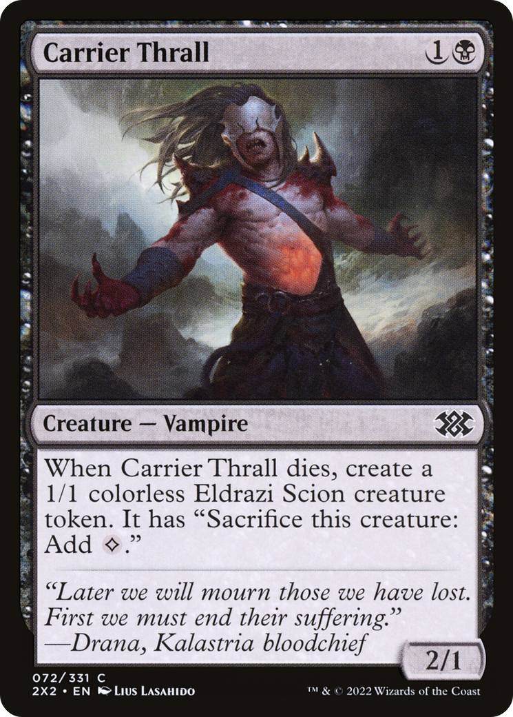 Carrier Thrall (2X2-072) [Double Masters 2022] Foil