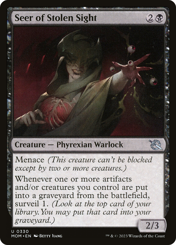 Seer of Stolen Sight (MOM-330) [March of the Machine] Foil