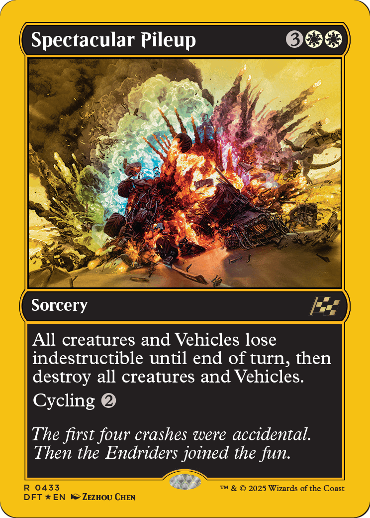 Spectacular Pileup (First-Place Foil) (DFT-433) [Aetherdrift] Foil