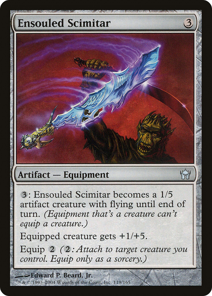 Ensouled Scimitar (5DN-119) [Fifth Dawn] Foil