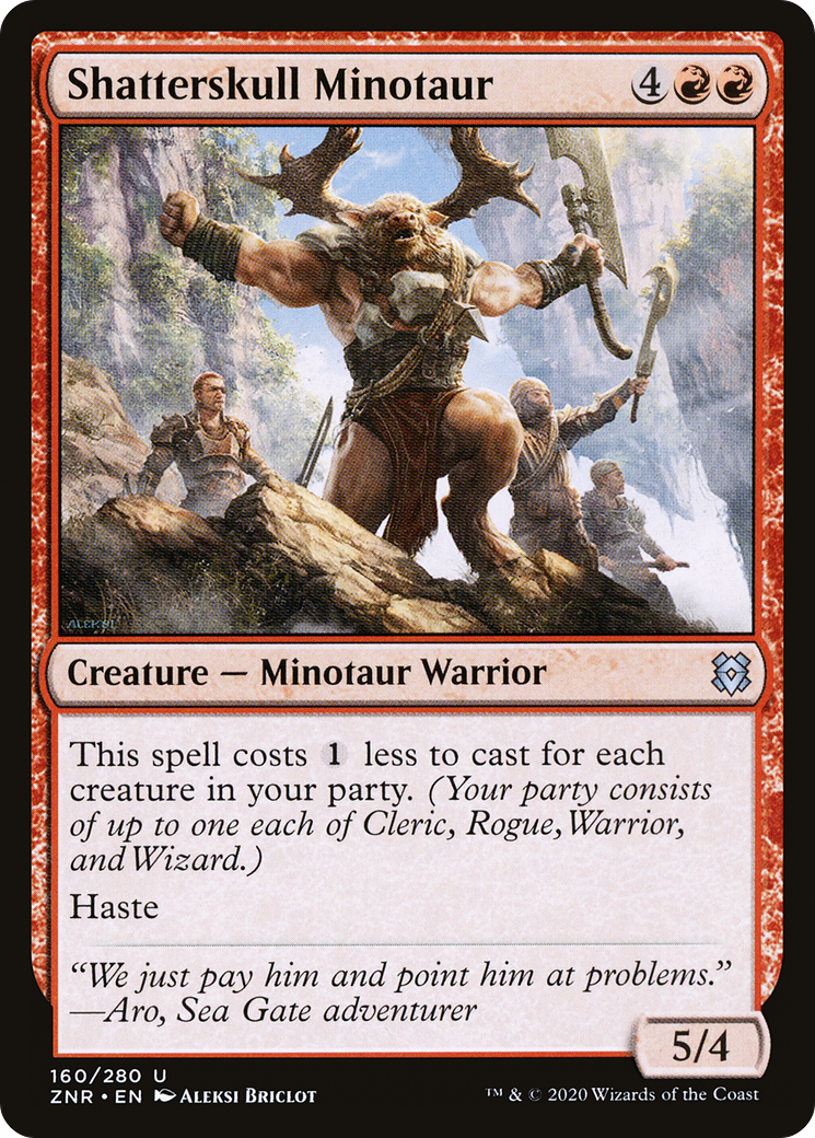 Shatterskull Minotaur (ZNR-160) [Zendikar Rising] Foil