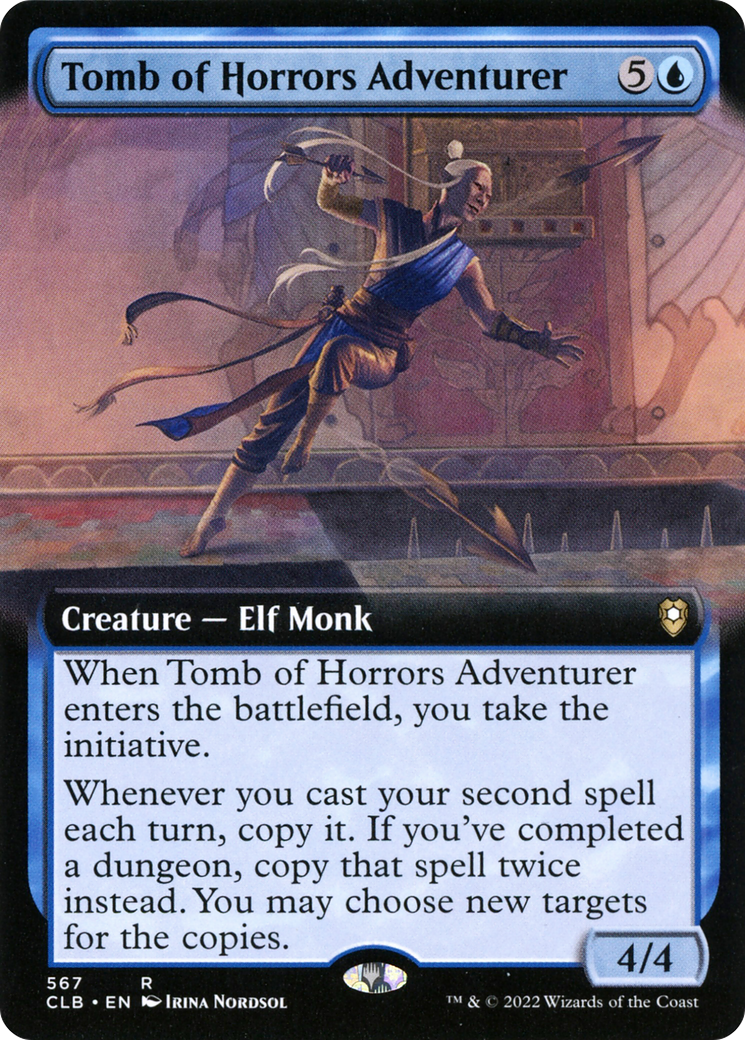 Tomb of Horrors Adventurer (Extended Art) (CLB-567) [Commander Legends: Battle for Baldur's Gate]