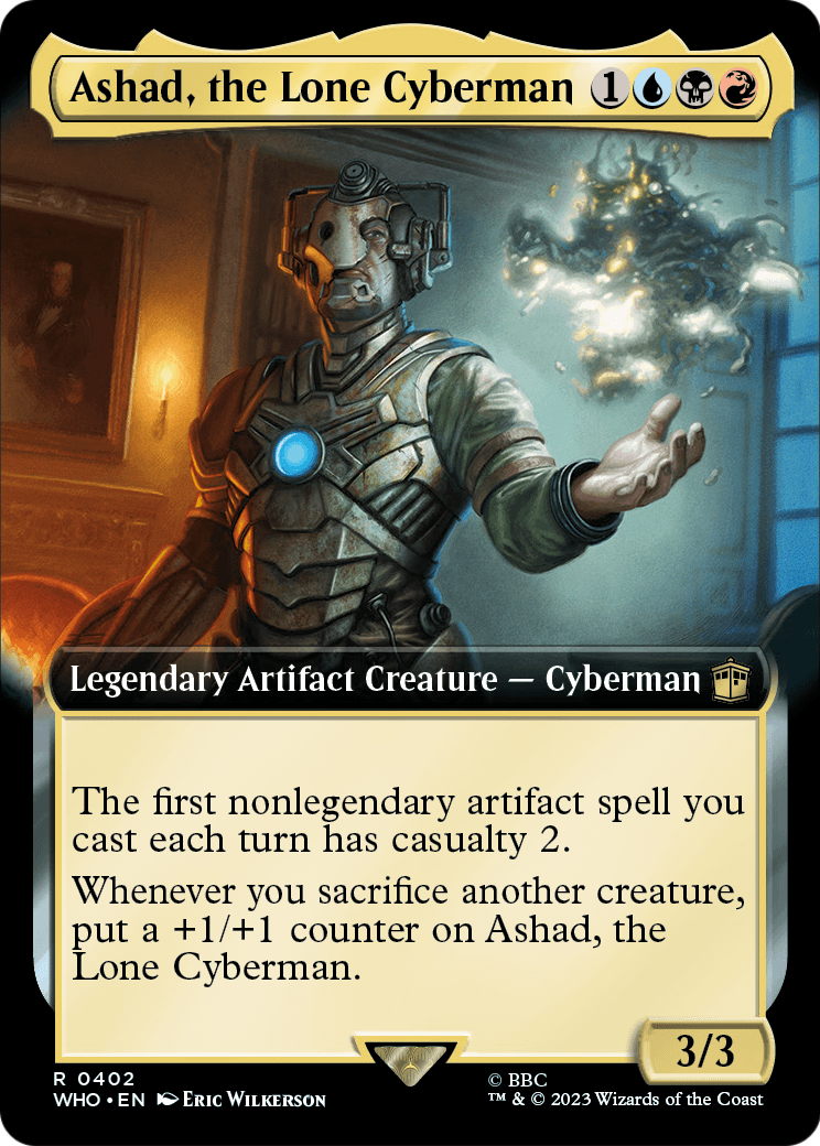 Ashad, the Lone Cyberman (Extended Art) (WHO-402) [Doctor Who] Foil