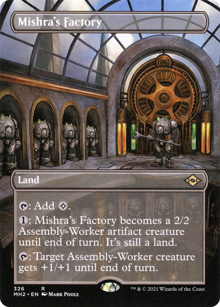 Mishra's Factory (Borderless) (MH2-326) (Borderless) [Modern Horizons 2] Foil