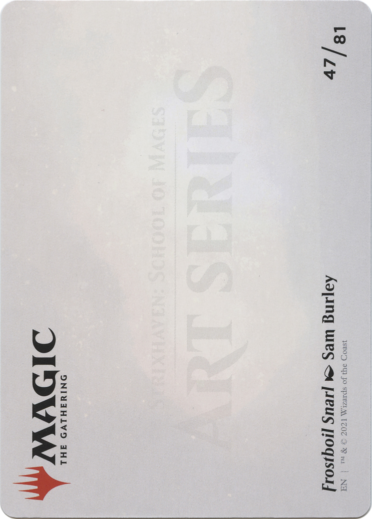 Frostboil Snarl // Frostboil Snarl (ASTX-047) (Borderless) [Strixhaven Art Series]
