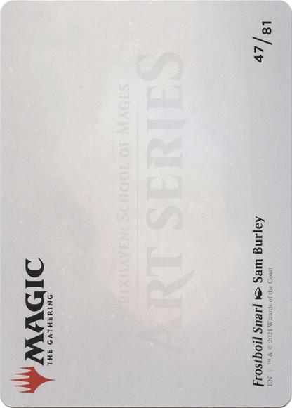 Frostboil Snarl // Frostboil Snarl (ASTX-047) (Borderless) [Strixhaven Art Series] Foil