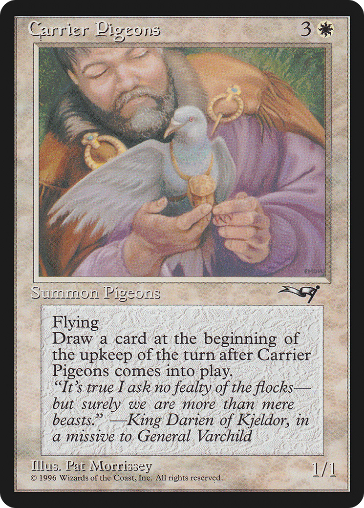Carrier Pigeons (Hand) (ALL-126) [Alliances]