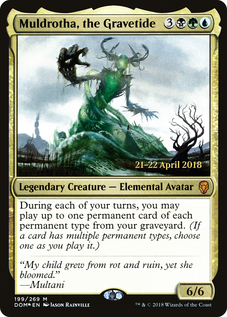 Muldrotha, the Gravetide (PRE-199S) [Dominaria Promos] Foil