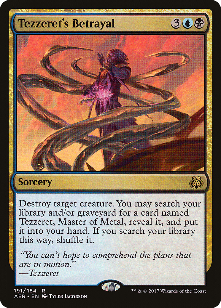 Tezzeret's Betrayal (AER-191) [Aether Revolt] Foil