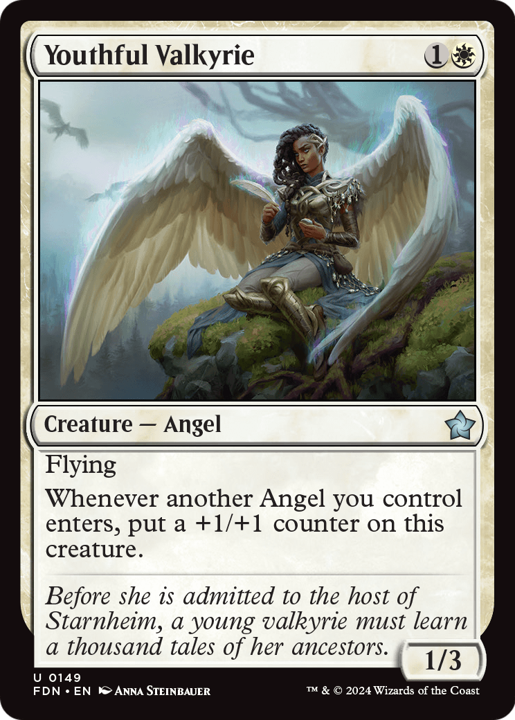 Youthful Valkyrie (FDN-149) [Foundations] Foil