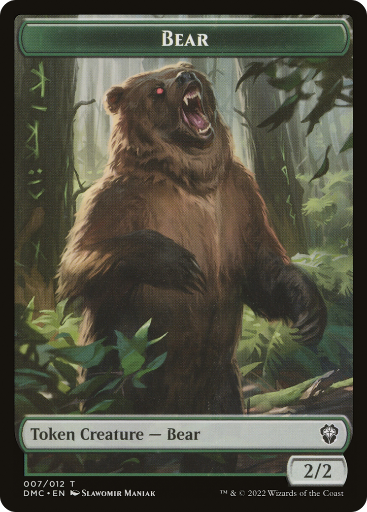 Bear (TDMC-007) [Dominaria United Commander Tokens] Foil