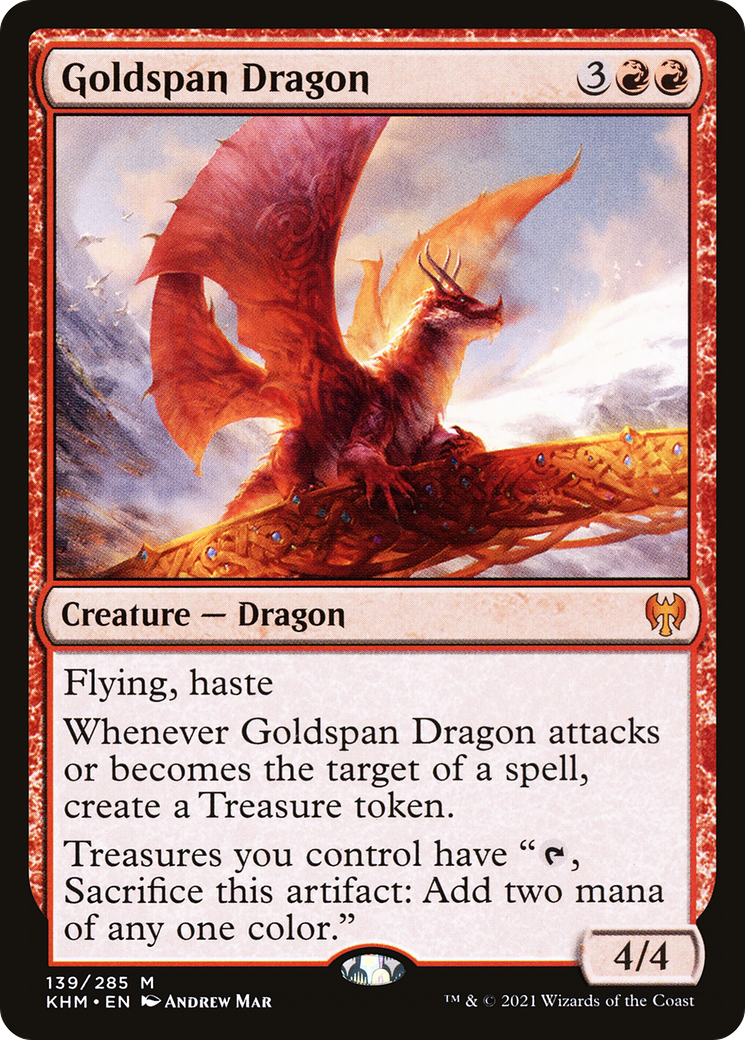 Goldspan Dragon (KHM-139) [Kaldheim]