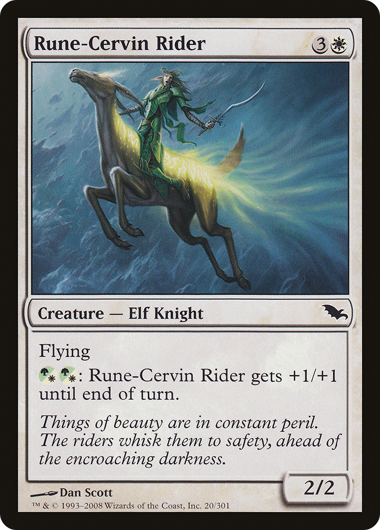 Rune-Cervin Rider (SHM-020) [Shadowmoor] Foil