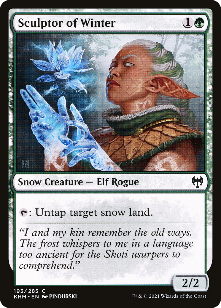 Sculptor of Winter (KHM-193) [Kaldheim] Foil