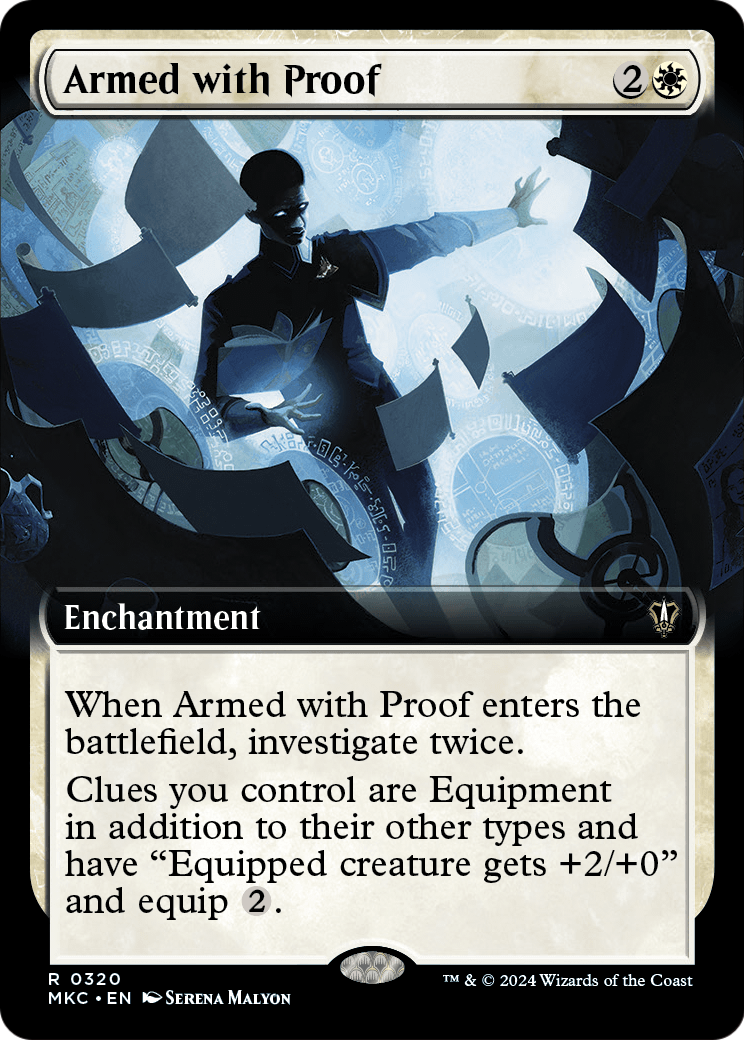 Armed with Proof (Extended Art) (MKC-320) [Murders at Karlov Manor Commander]