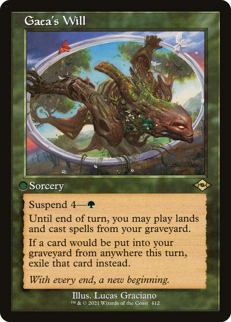 Gaea's Will (Retro Frame) (MH2-412) [Modern Horizons 2] Etched Foil