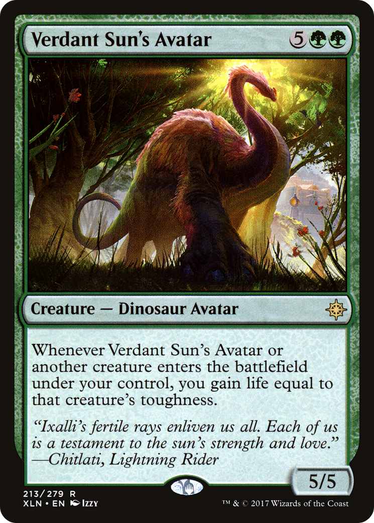 Verdant Sun's Avatar (XLN-213) [Ixalan] Foil